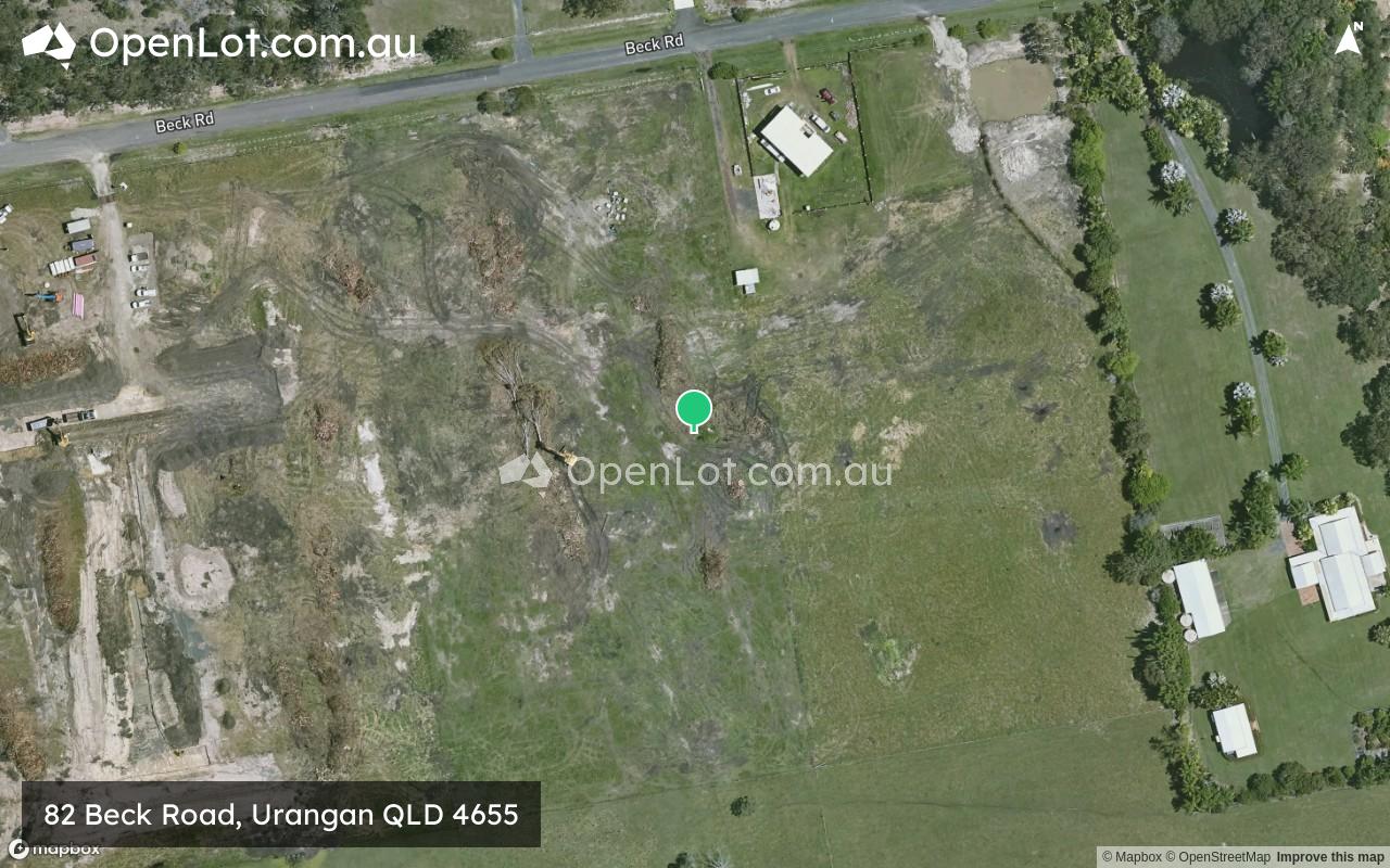 Satellite image for 82 Beck Road, Urangan QLD 4655