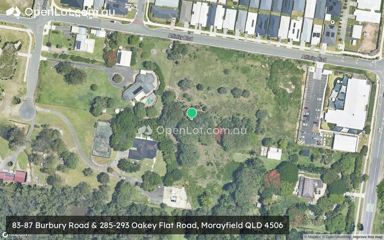 Satellite image for 83-87 Burbury Road & 285-293 Oakey Flat Road, Morayfield QLD 4506