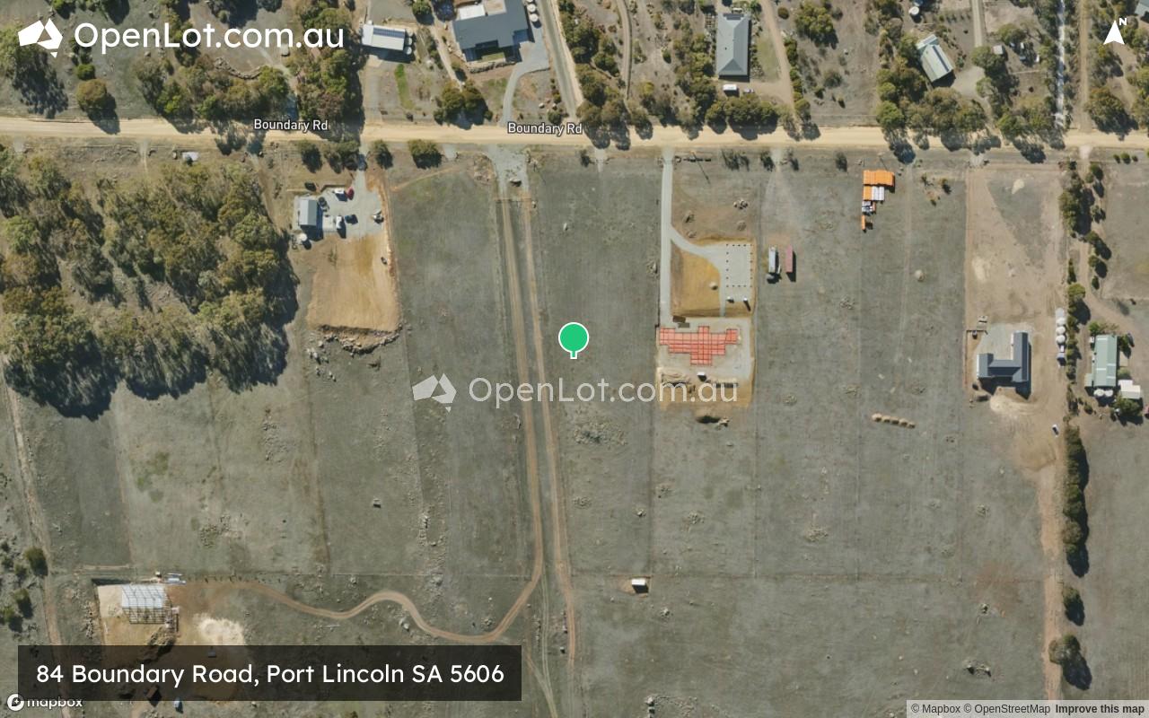 Satellite image for 84 Boundary Road, Port Lincoln SA 5606