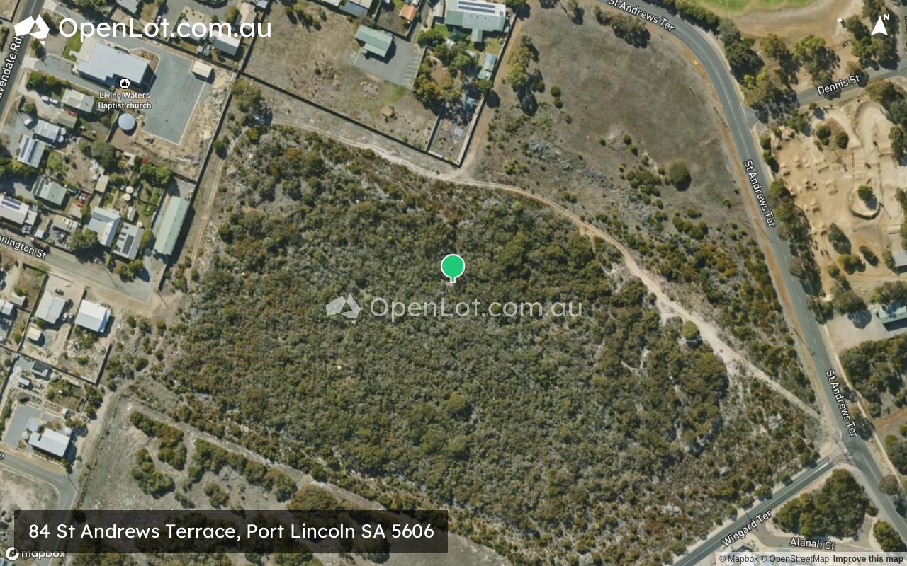 Satellite image for 84 St Andrews Terrace, Port Lincoln SA 5606