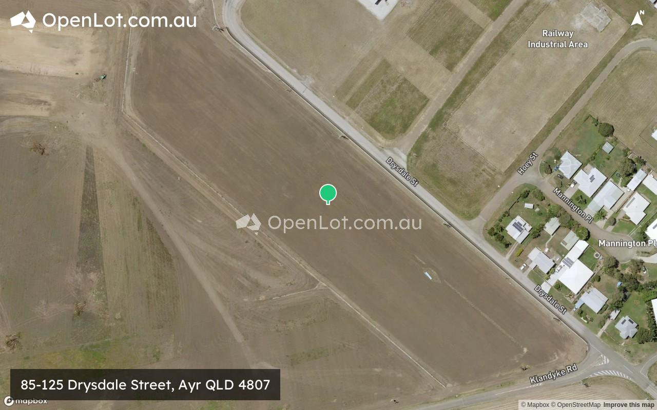 Satellite image for 85-125 Drysdale Street, Ayr QLD 4807