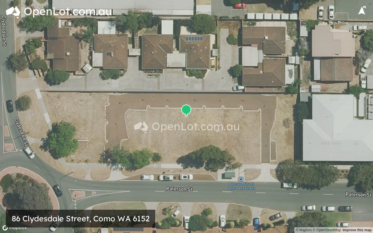 Satellite image for 86 Clydesdale Street, Como WA 6152