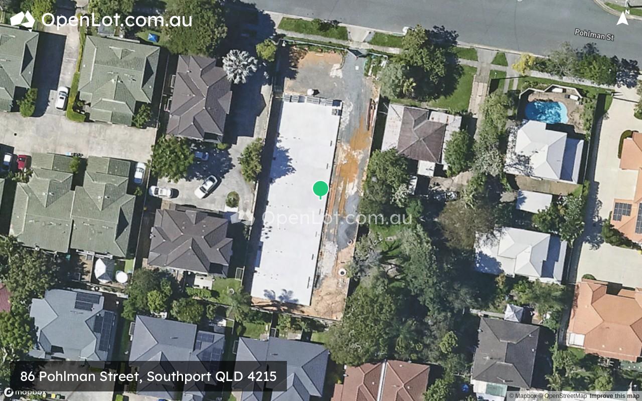 Satellite image for 86 Pohlman Street, Southport QLD 4215