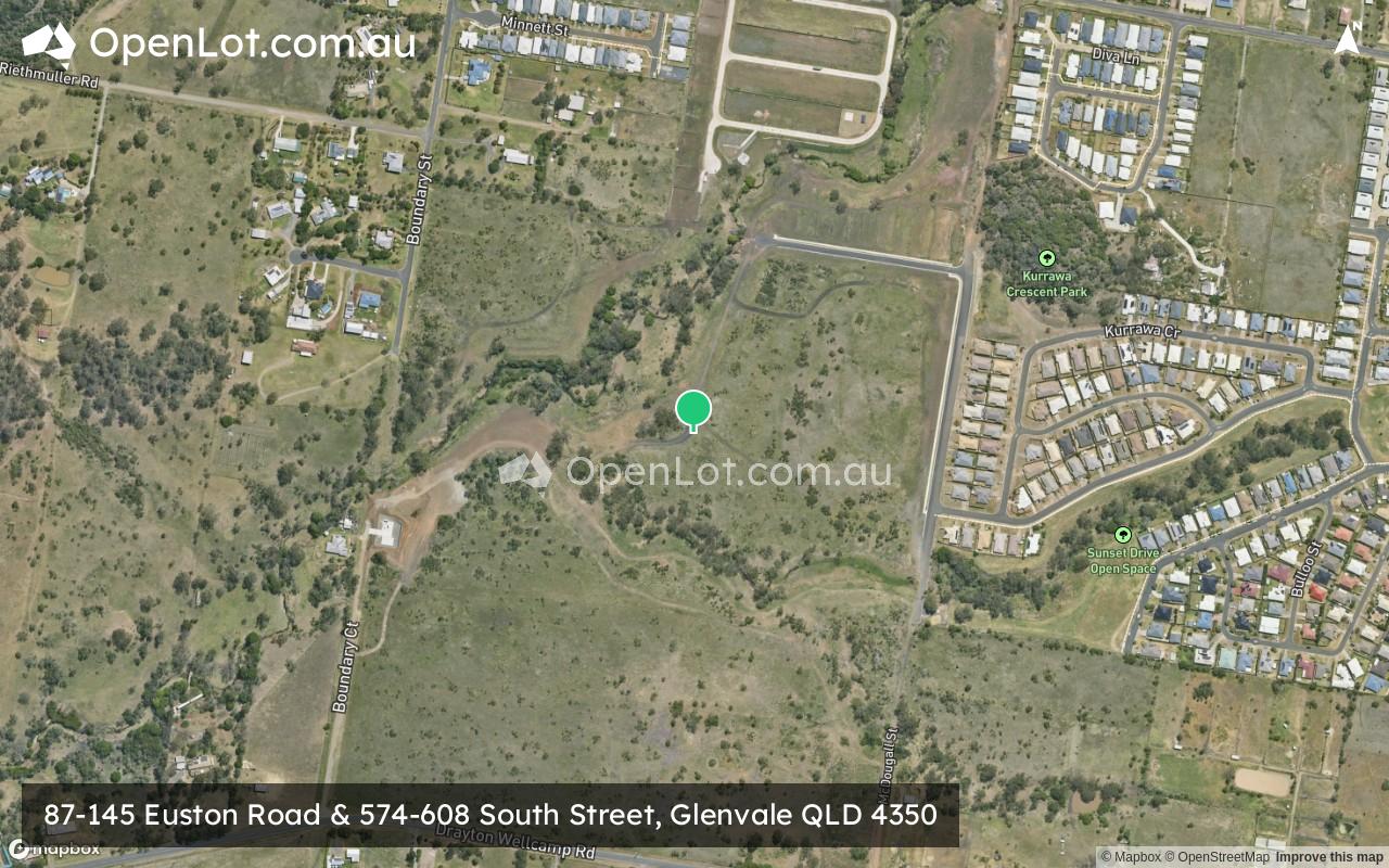 Satellite image for 87-145 Euston Road & 574-608 South Street, Glenvale QLD 4350