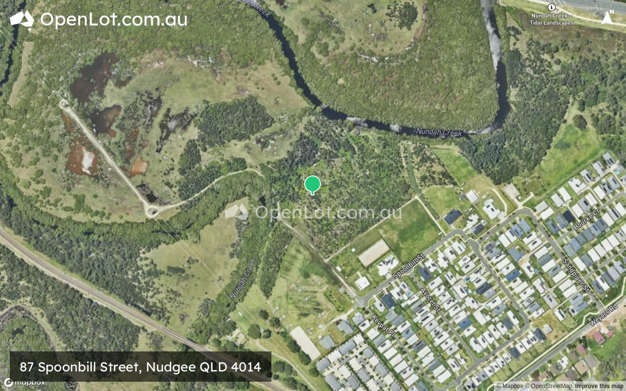 Satellite image for 87 Spoonbill Street, Nudgee QLD 4014