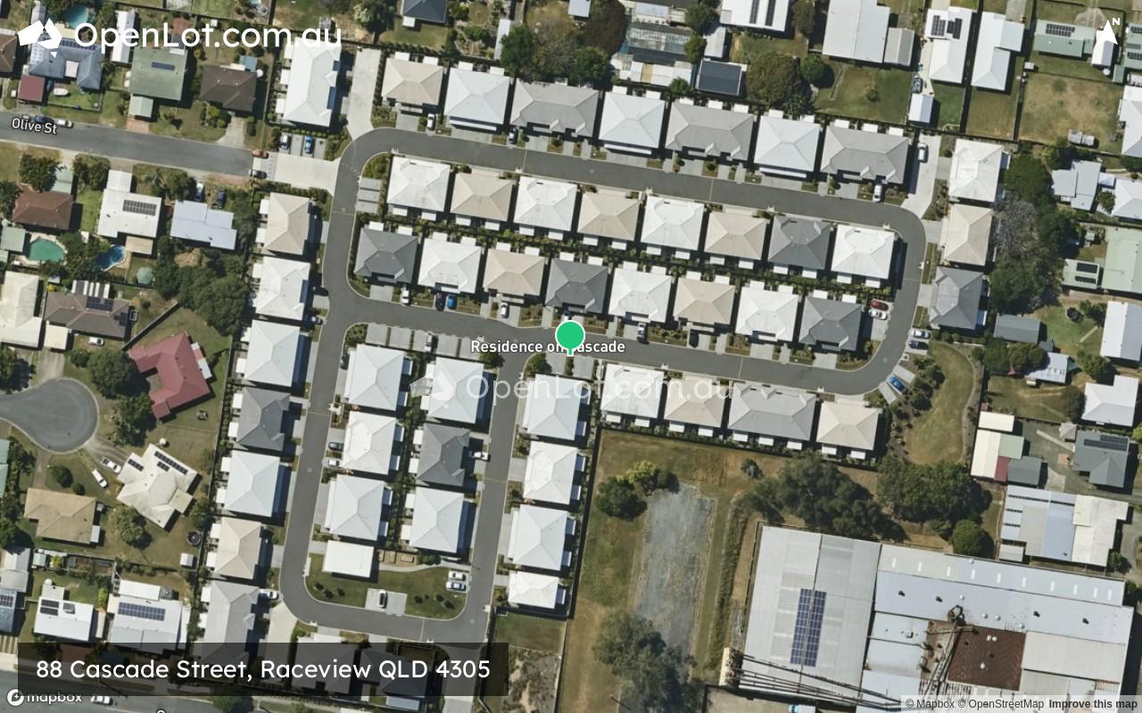 Satellite image for 88 Cascade Street, Raceview QLD 4305