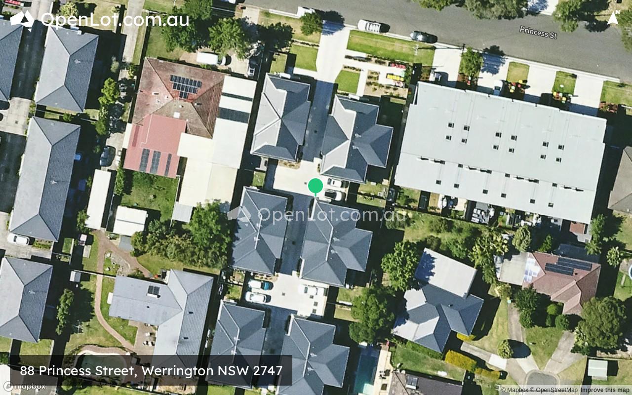 Satellite image for 88 Princess Street, Werrington NSW 2747