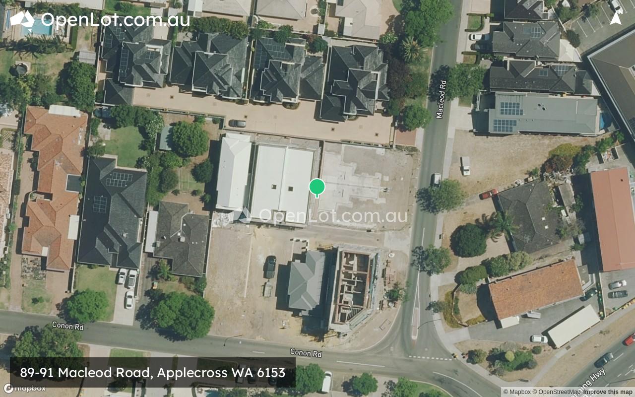 Satellite image for 89-91 Macleod Road, Applecross WA 6153
