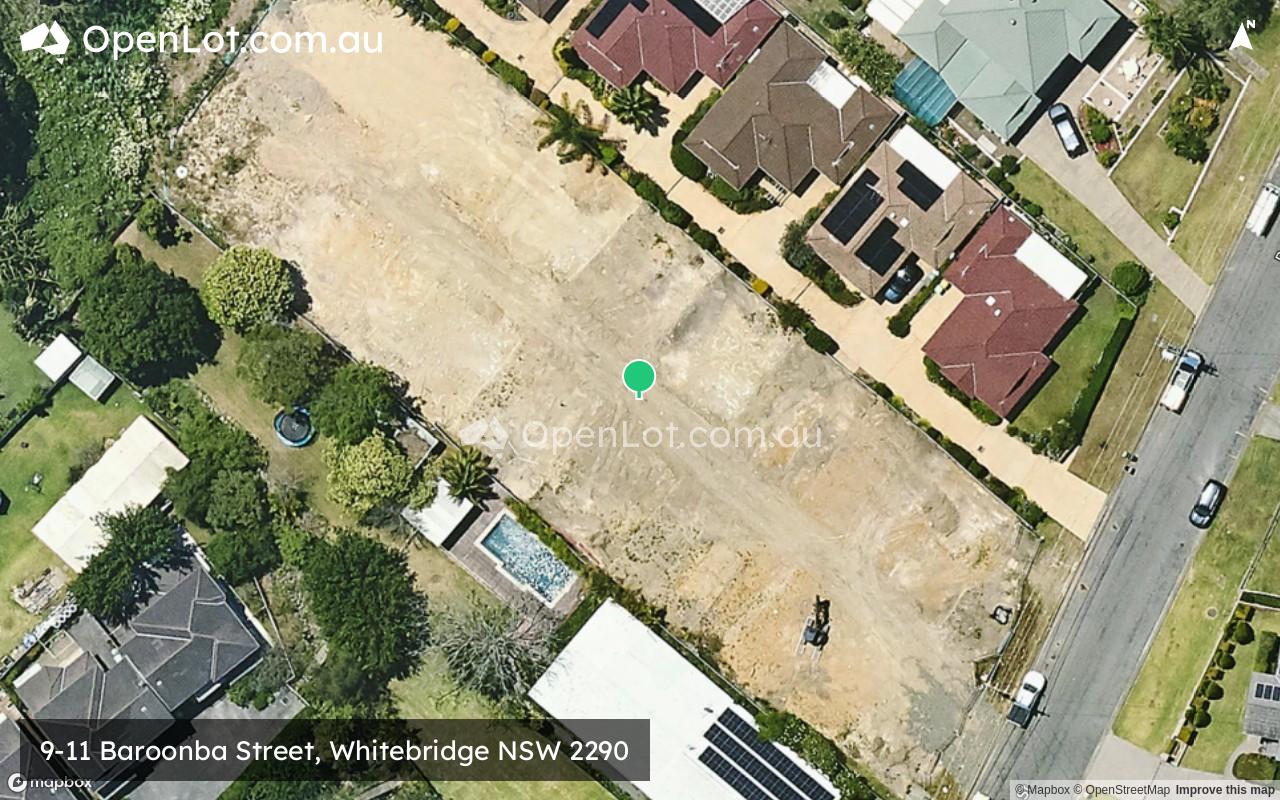 Satellite image for 9-11 Baroonba Street, Whitebridge NSW 2290