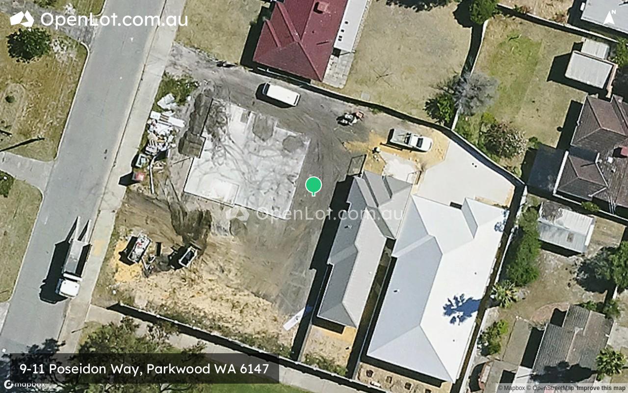 Satellite image for 9-11 Poseidon Way, Parkwood WA 6147