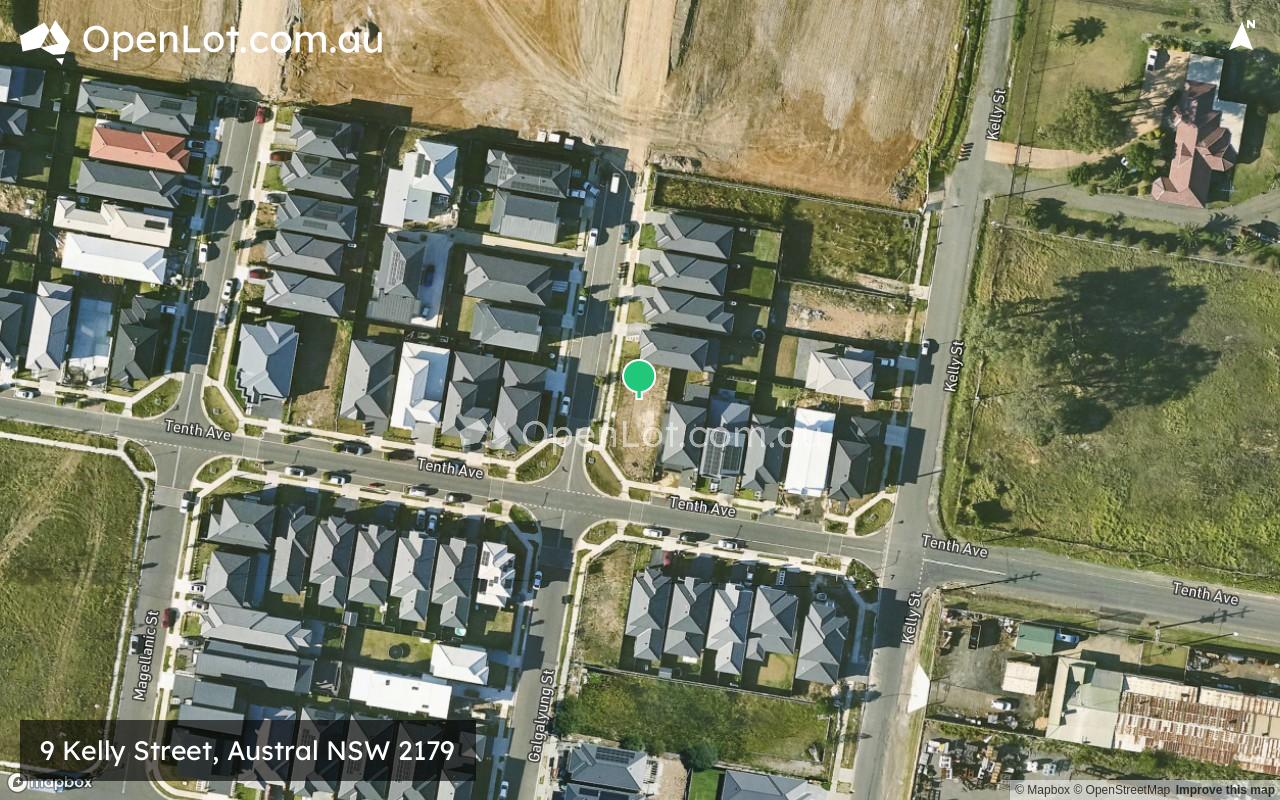 Satellite image for 9 Kelly Street, Austral NSW 2179