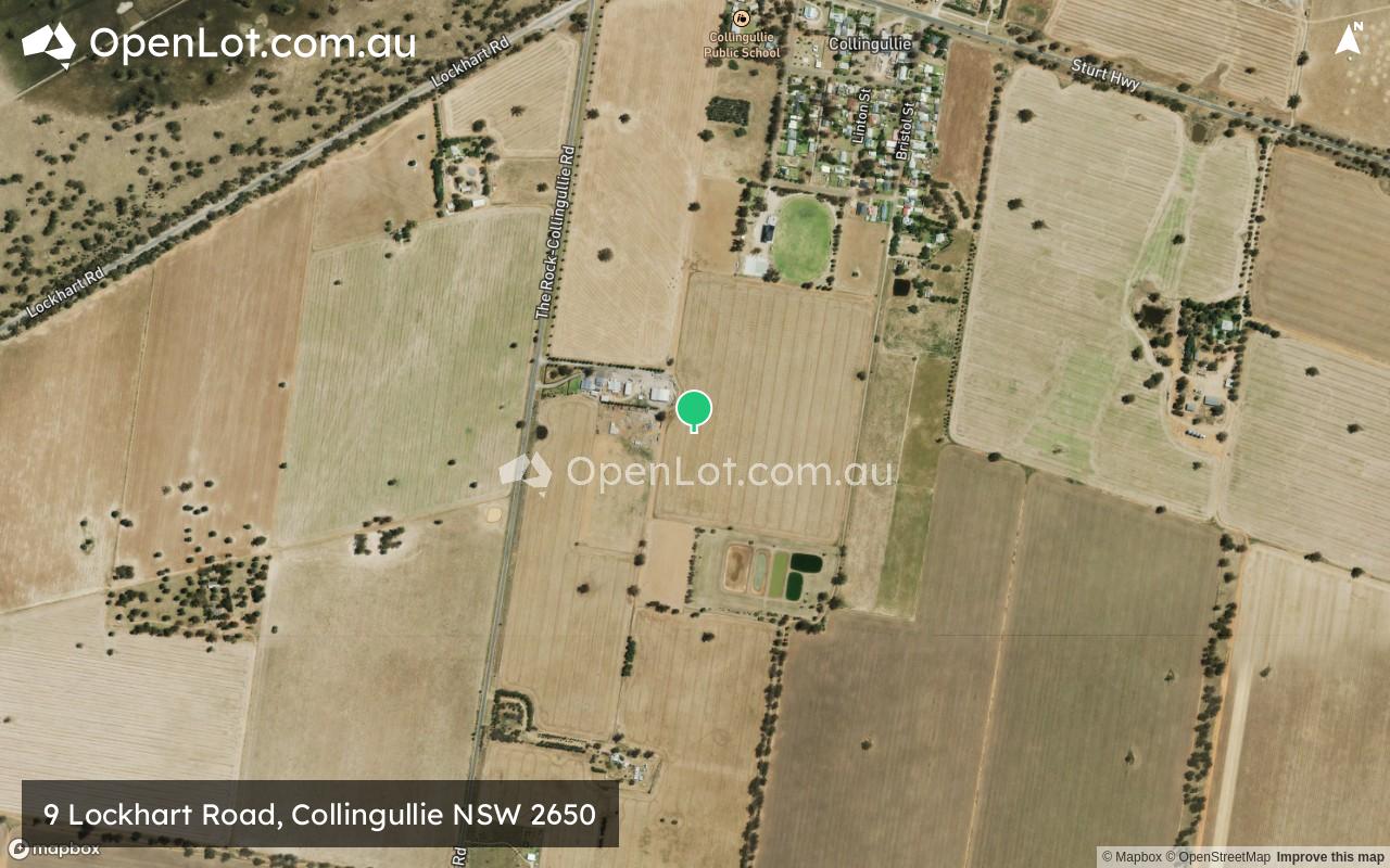 Satellite image for 9 Lockhart Road, Collingullie NSW 2650