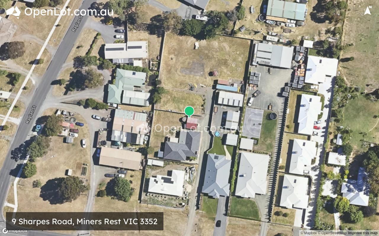 Satellite image for 9 Sharpes Road, Miners Rest VIC 3352