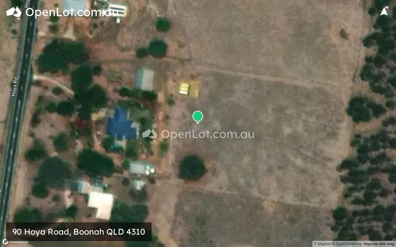 Satellite image for 90 Hoya Road, Boonah QLD 4310