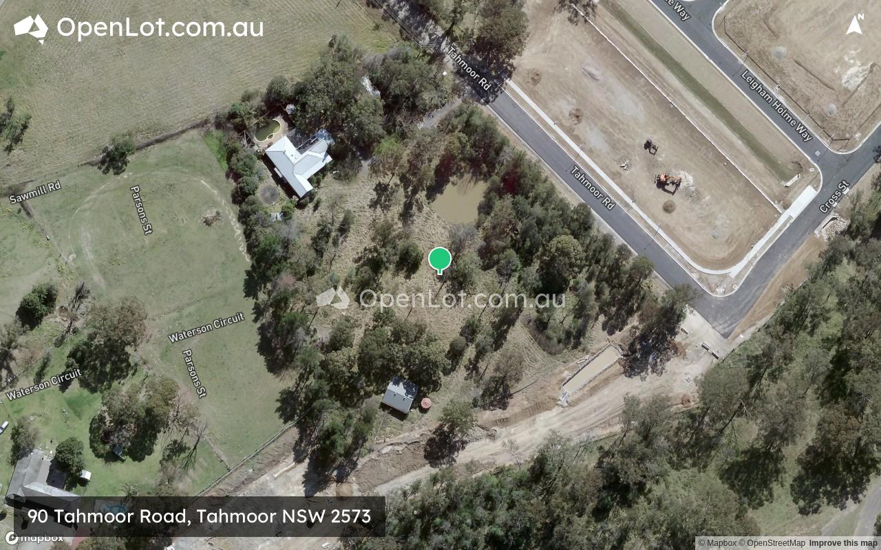 Satellite image for 90 Tahmoor Road, Tahmoor NSW 2573