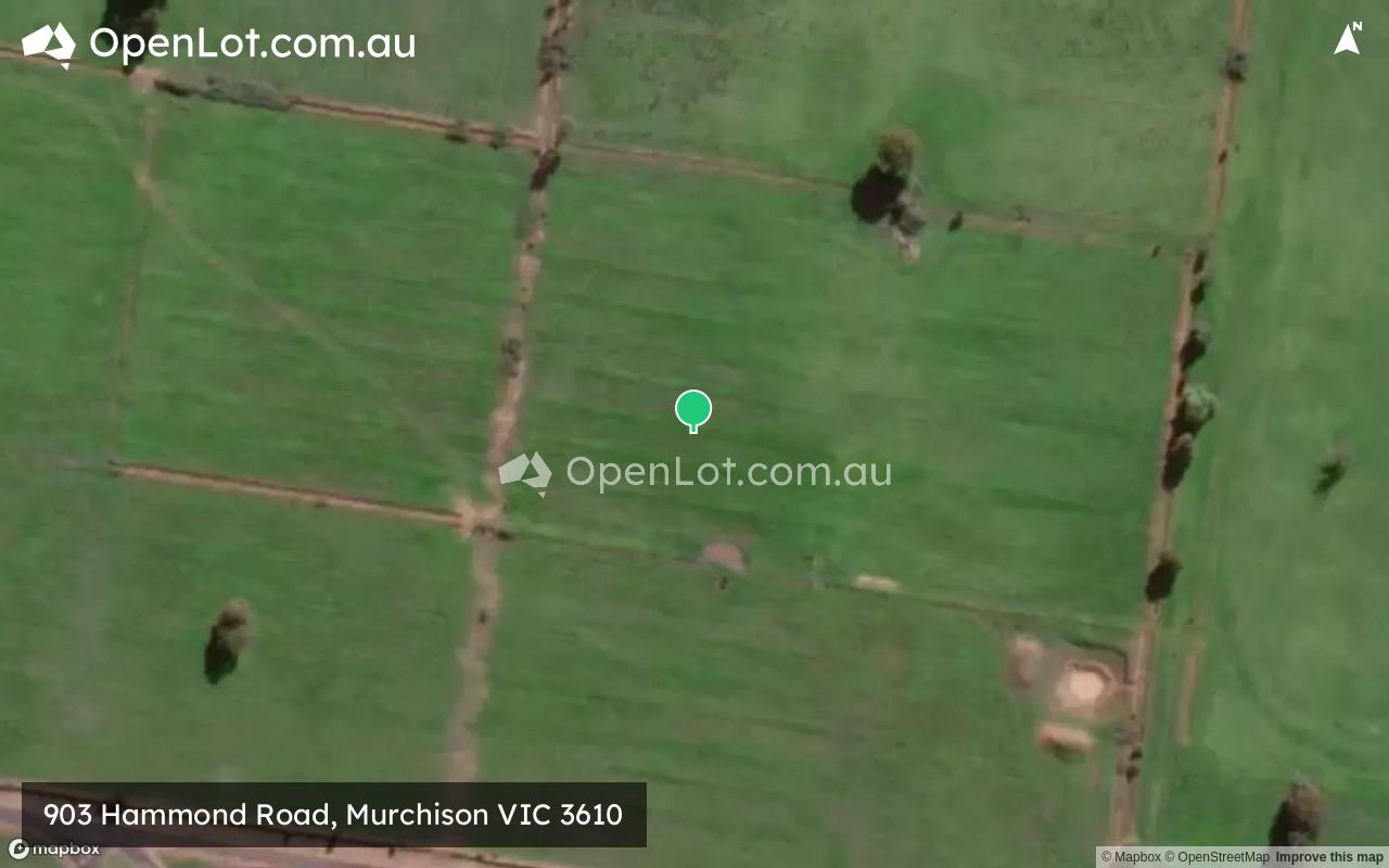 Satellite image for 903 Hammond Road, Murchison VIC 3610