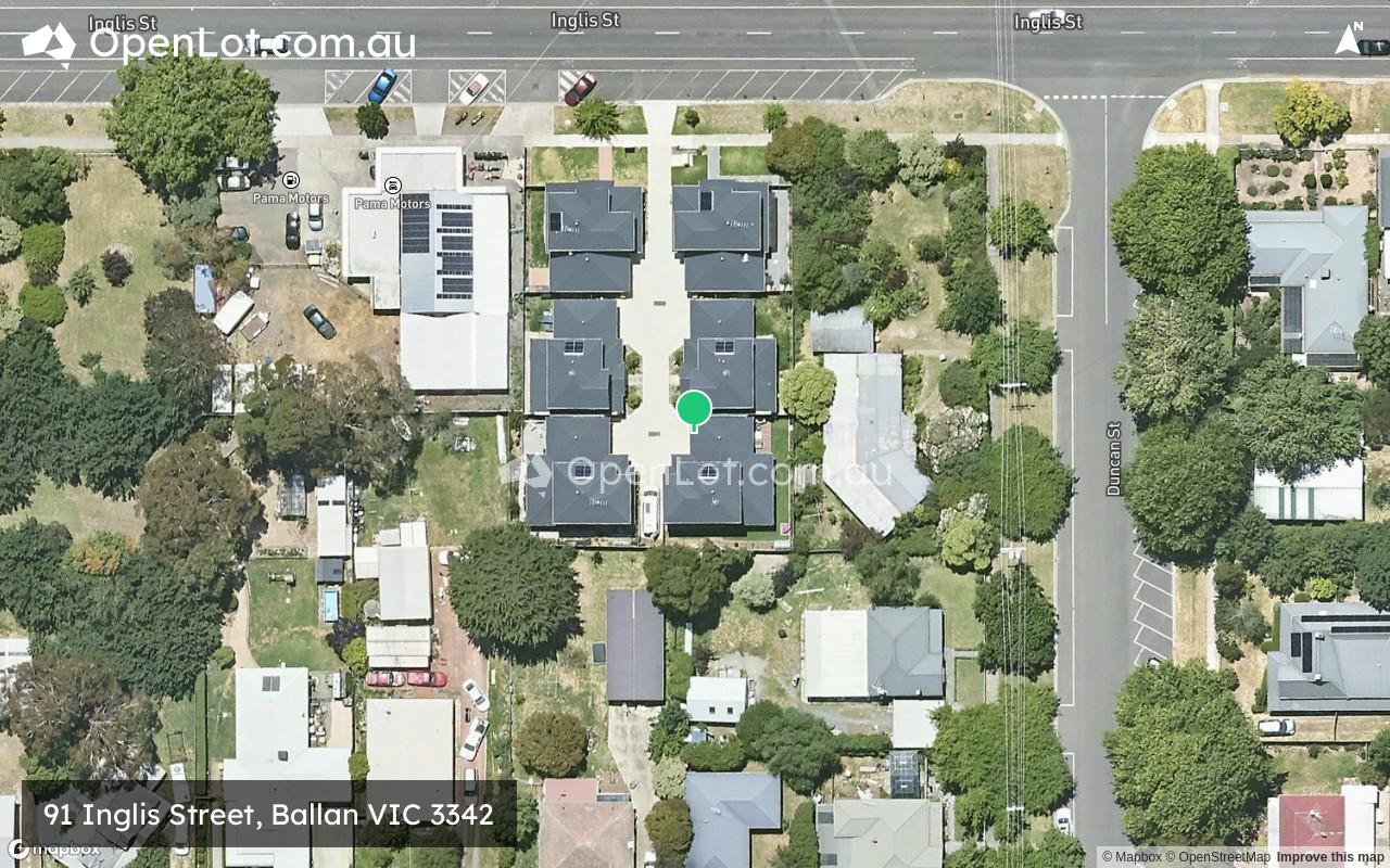 Satellite image for 91 Inglis Street, Ballan VIC 3342