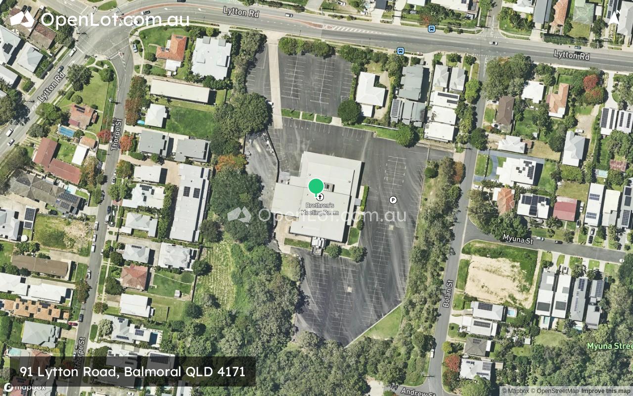 Satellite image for 91 Lytton Road, Balmoral QLD 4171