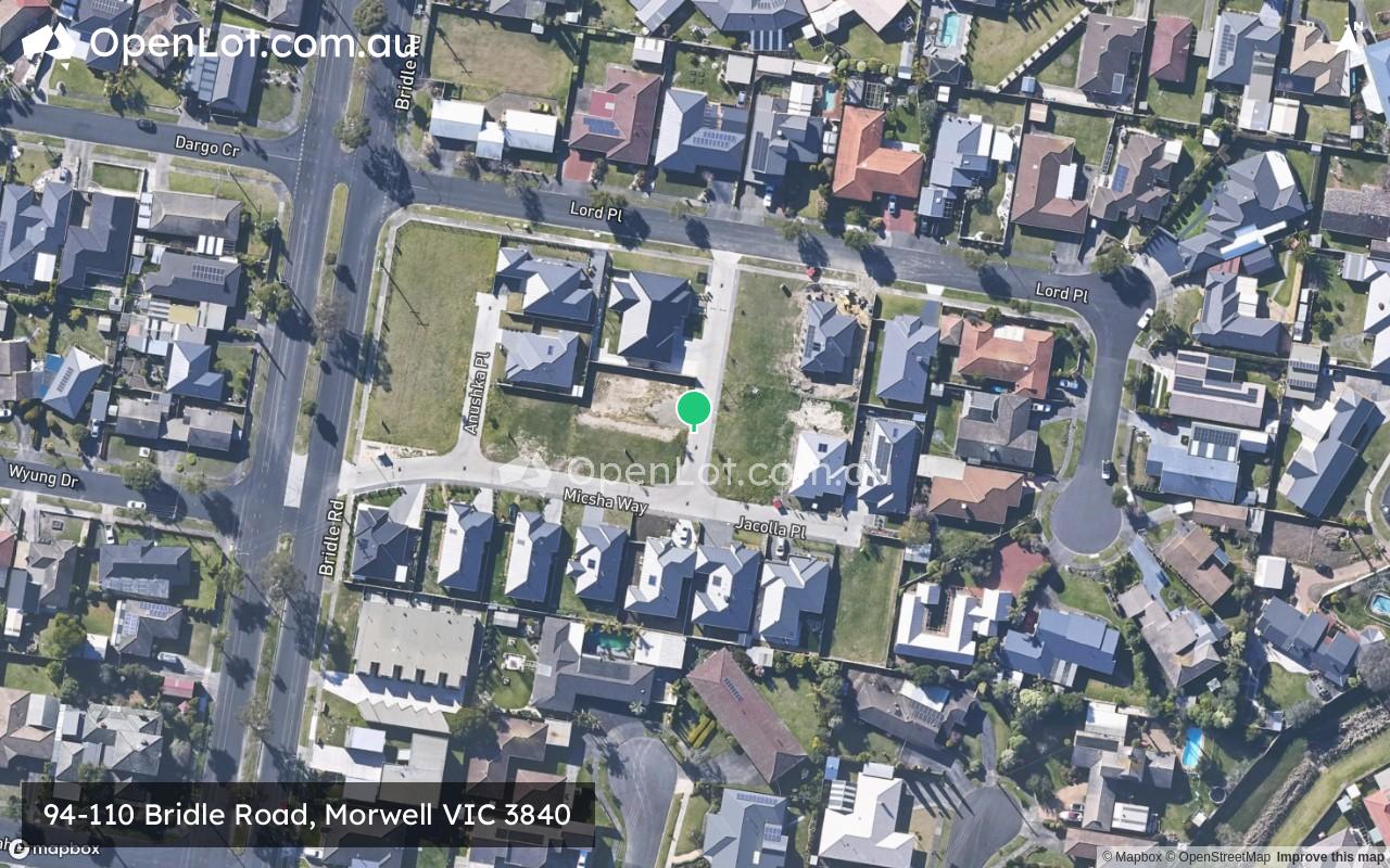 Satellite image for 94-110 Bridle Road, Morwell VIC 3840