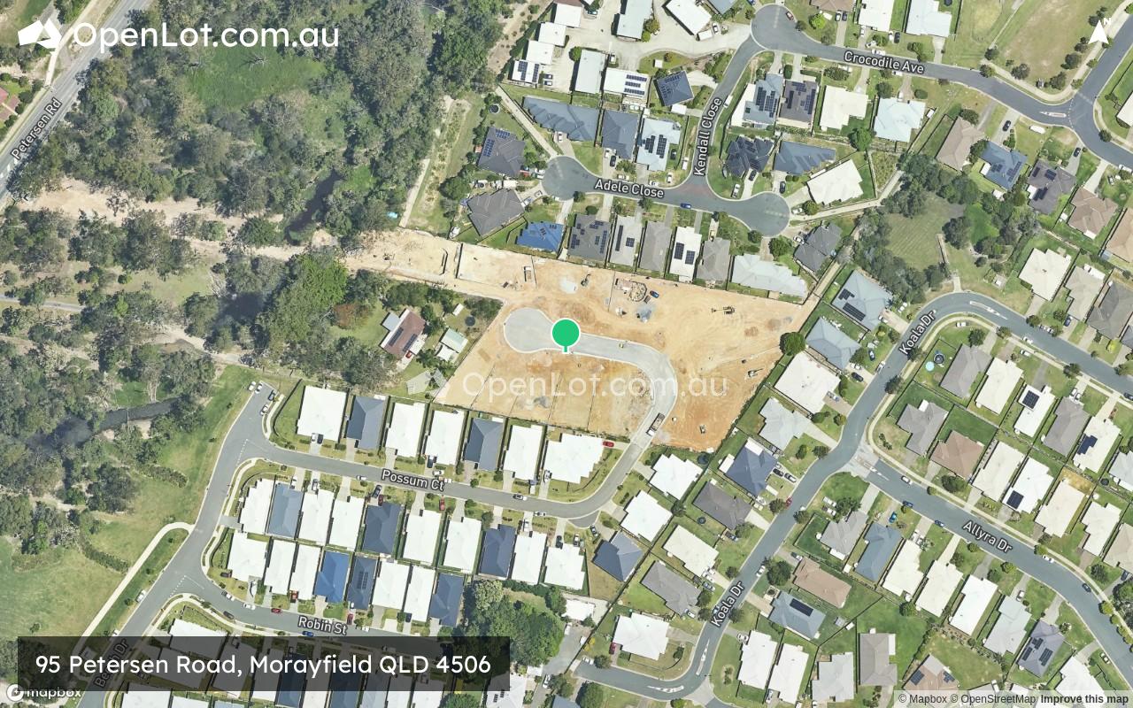 Satellite image for 95 Petersen Road, Morayfield QLD 4506
