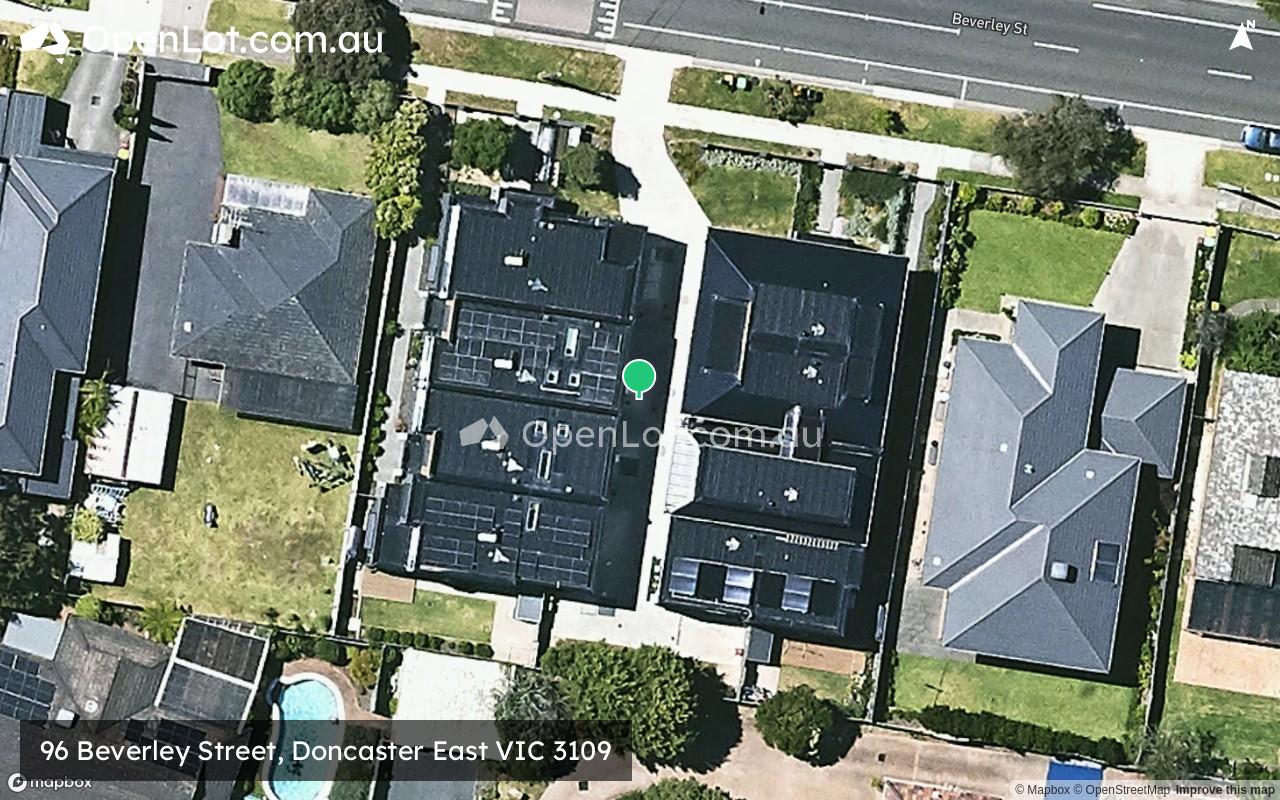 Satellite image for 96 Beverley Street, Doncaster East VIC 3109