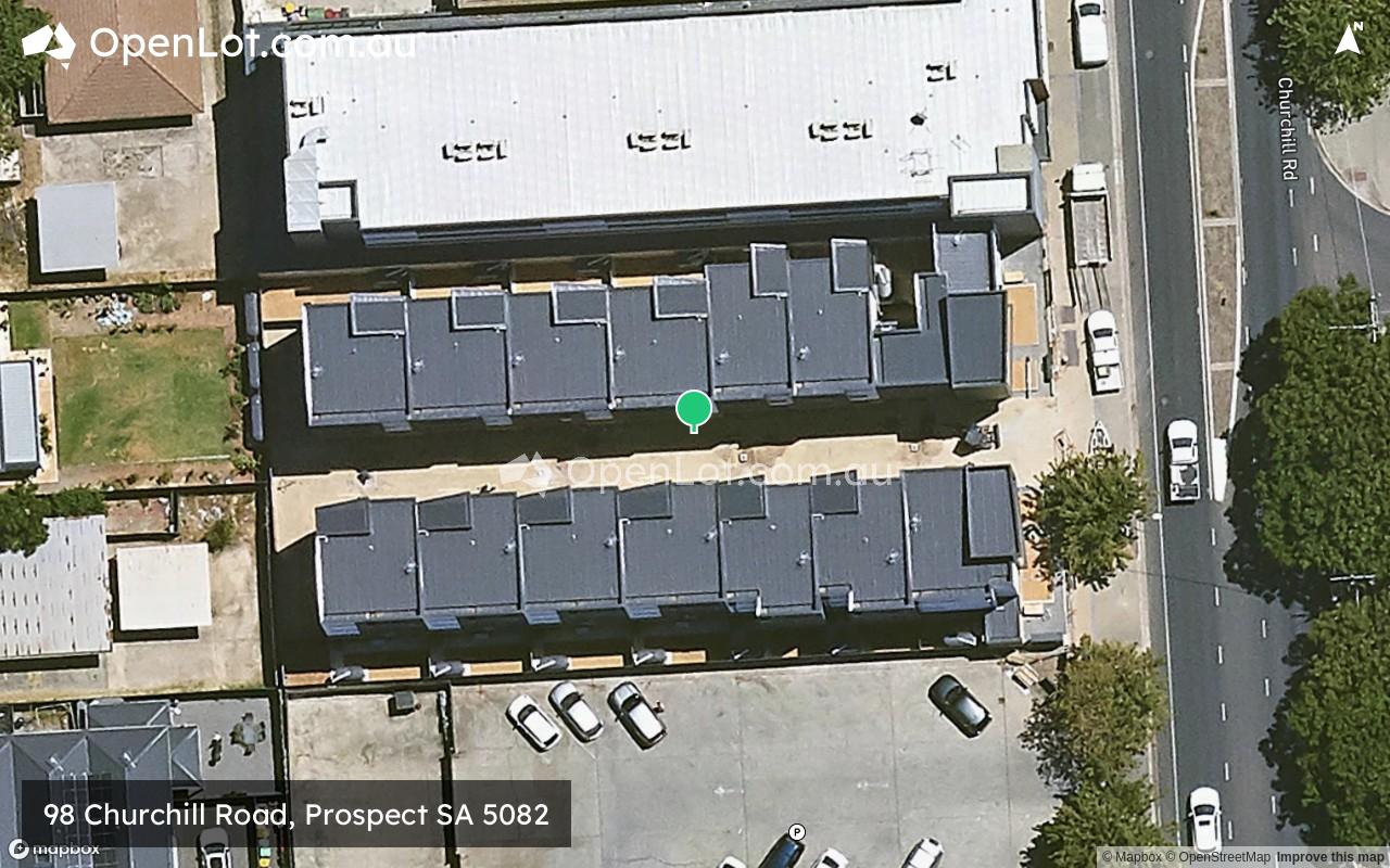 Satellite image for 98 Churchill Road, Prospect SA 5082
