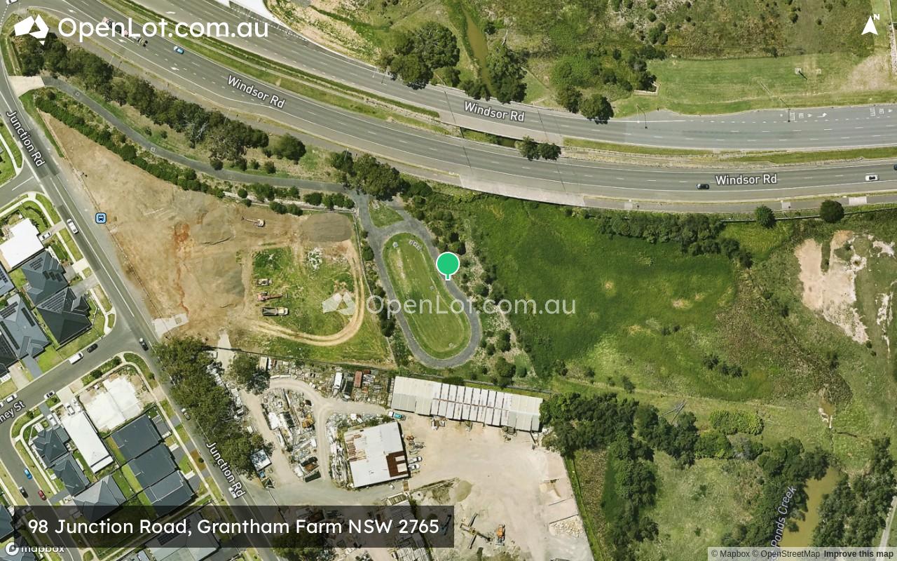 Satellite image for 98 Junction Road, Grantham Farm NSW 2765