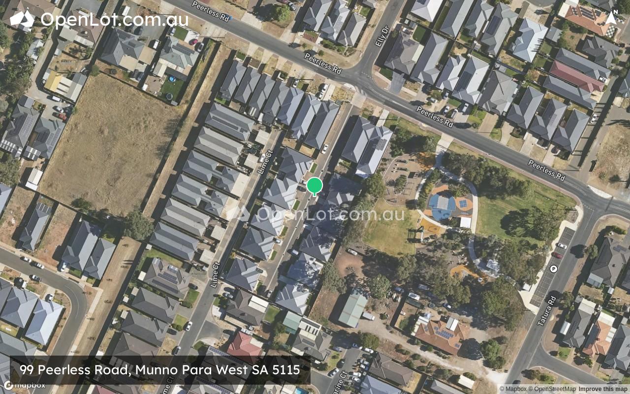 Satellite image for 99 Peerless Road, Munno Para West SA 5115