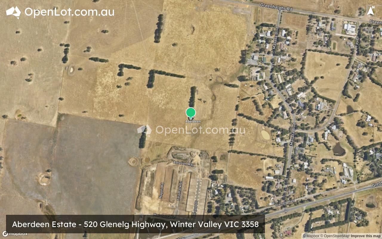 Satellite image for Aberdeen Estate - 520 Glenelg Highway, Winter Valley VIC 3358