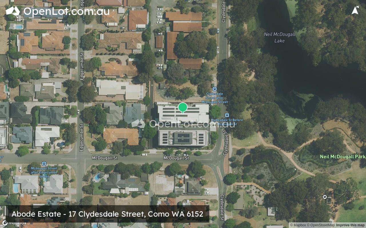 Satellite image for Abode Estate - 17 Clydesdale Street, Como WA 6152