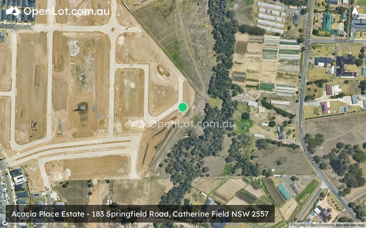 Satellite image for Acacia Place Estate - 183 Springfield Road, Catherine Field NSW 2557