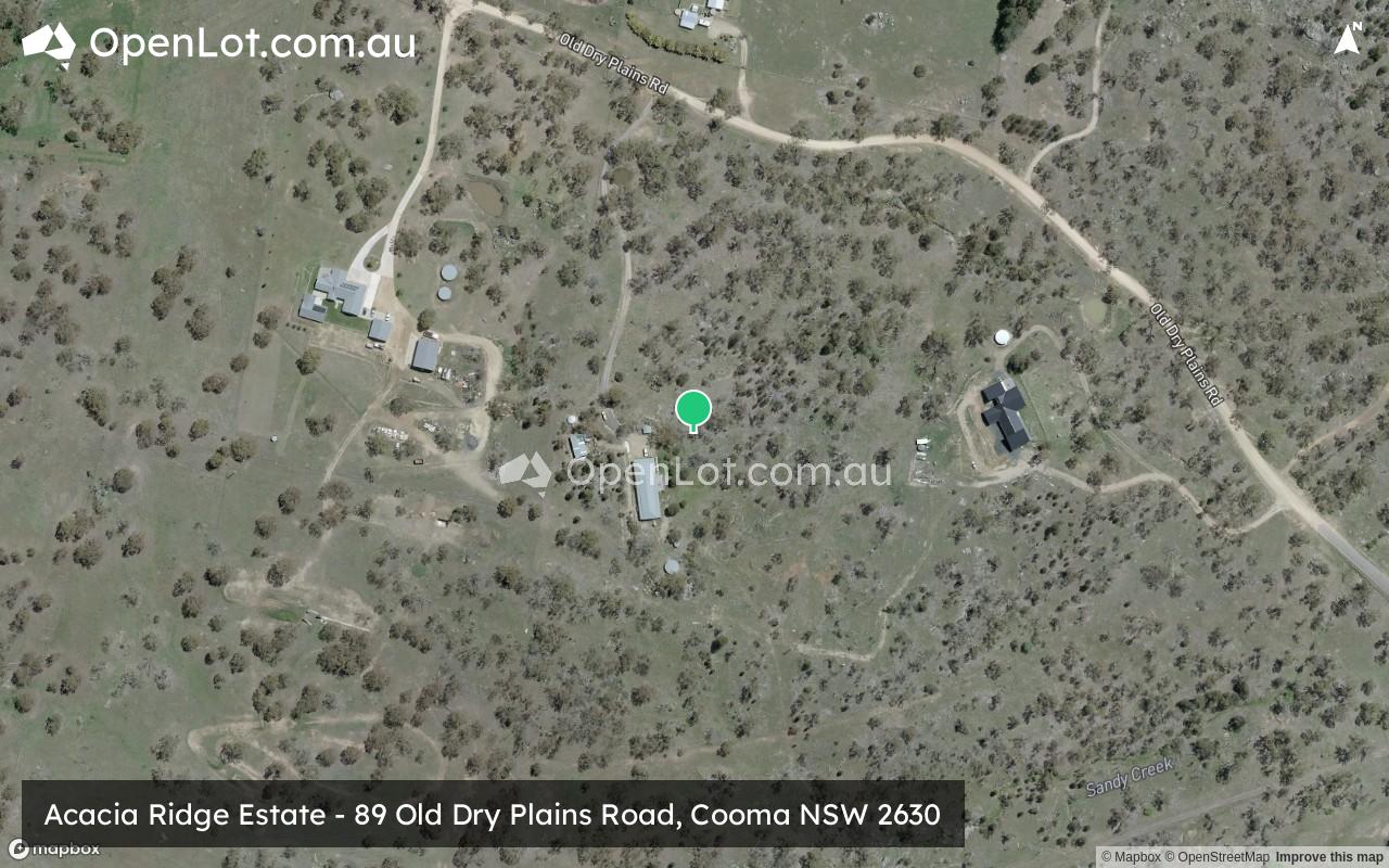 Satellite image for Acacia Ridge Estate - 89 Old Dry Plains Road, Cooma NSW 2630
