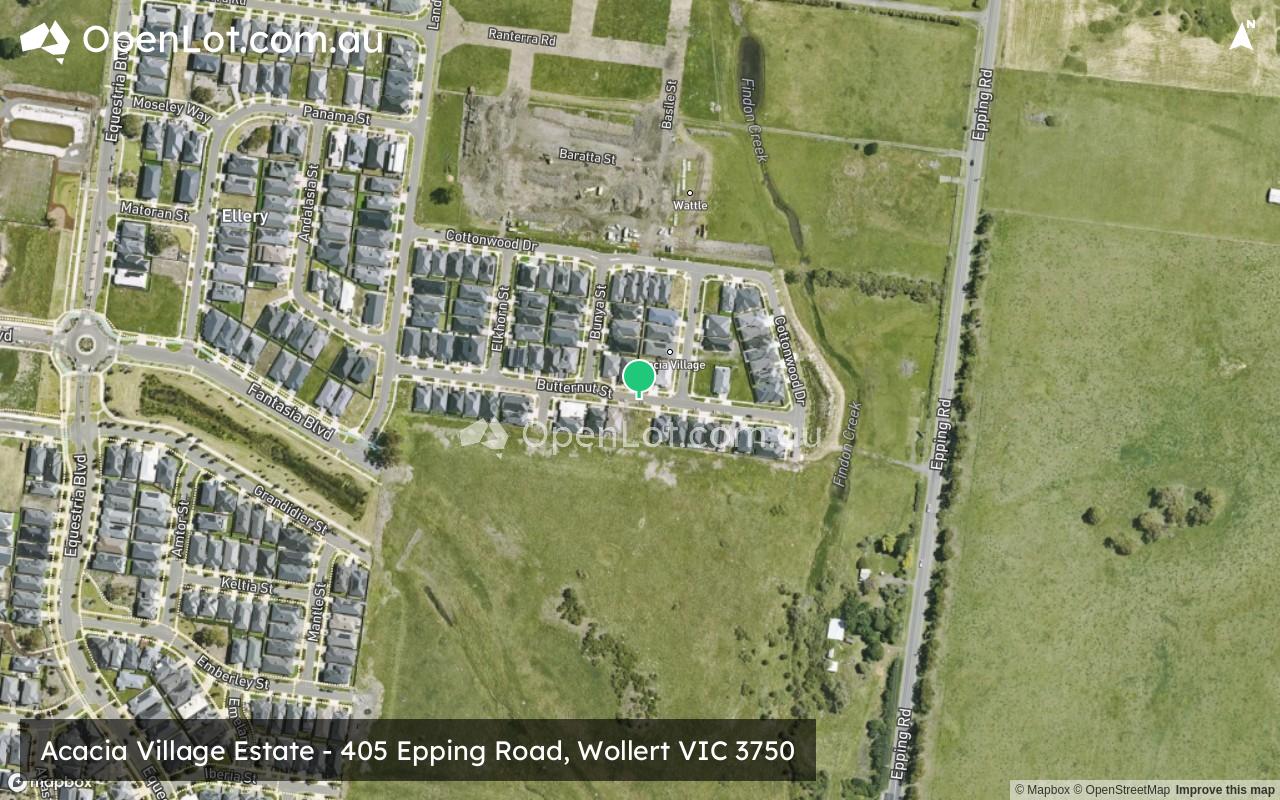 Satellite image for Acacia Village Estate - 405 Epping Road, Wollert VIC 3750