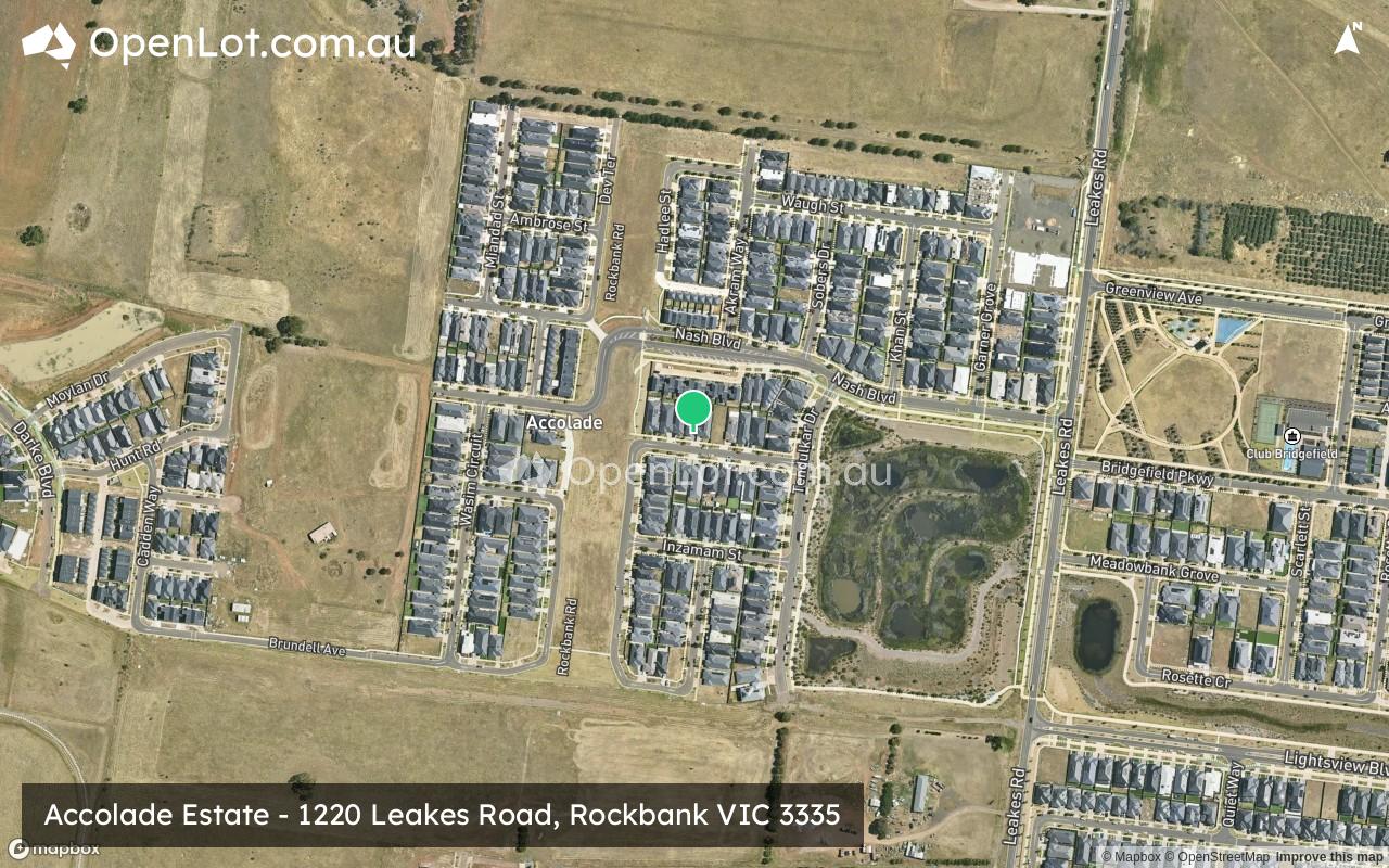Satellite image for Accolade Estate - 1220 Leakes Road, Rockbank VIC 3335
