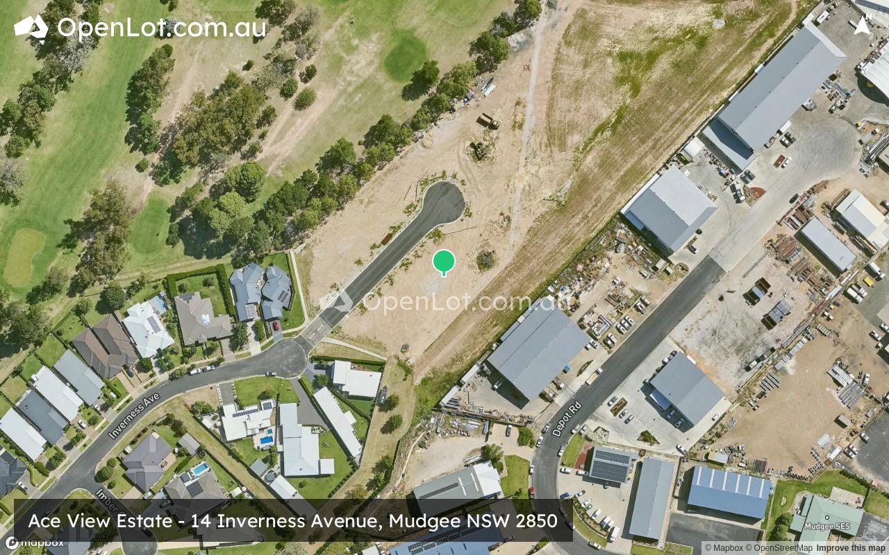 Satellite image for Ace View Estate - 14 Inverness Avenue, Mudgee NSW 2850