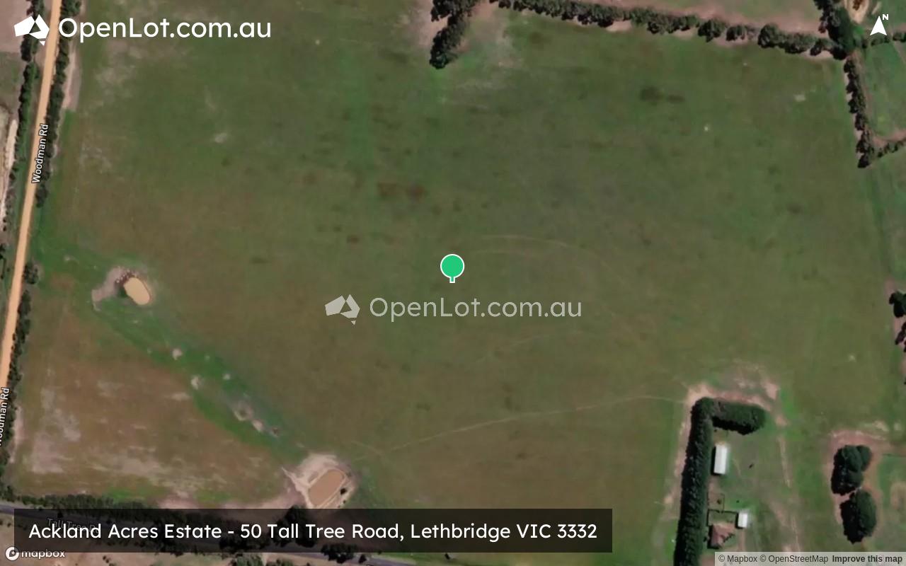 Satellite image for Ackland Acres Estate - 50 Tall Tree Road, Lethbridge VIC 3332