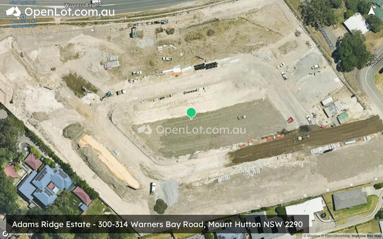 Satellite image for Adams Ridge Estate - 300-314 Warners Bay Road, Mount Hutton NSW 2290
