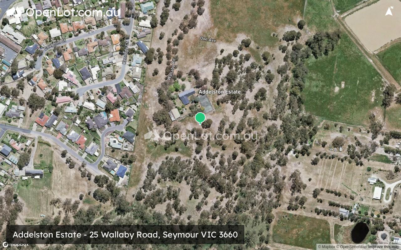 Satellite image for Addelston Estate - 25 Wallaby Road, Seymour VIC 3660