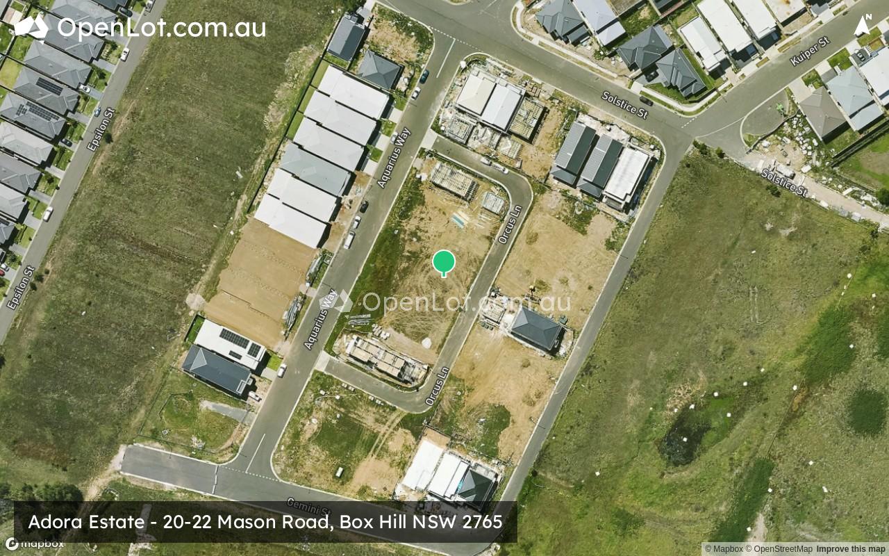 Satellite image for Adora Estate - 20-22 Mason Road, Box Hill NSW 2765