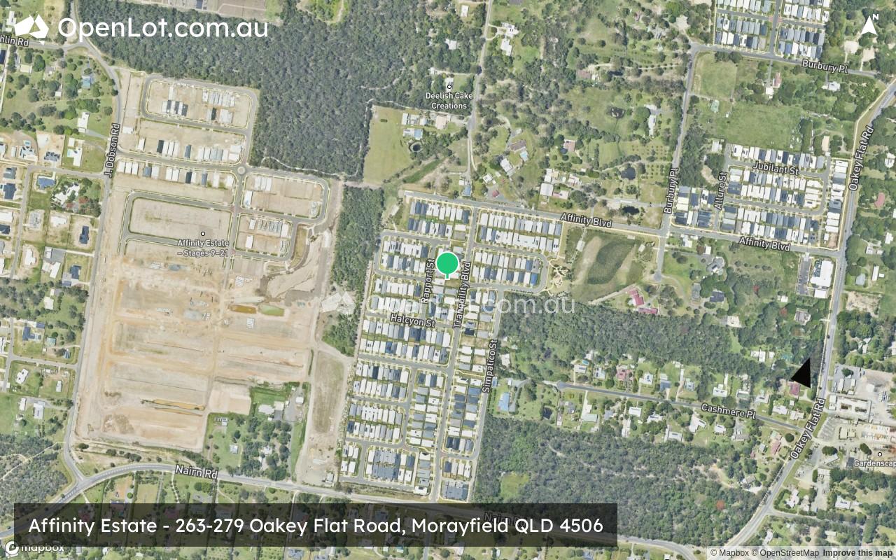 Satellite image for Affinity Estate - 263-279 Oakey Flat Road, Morayfield QLD 4506
