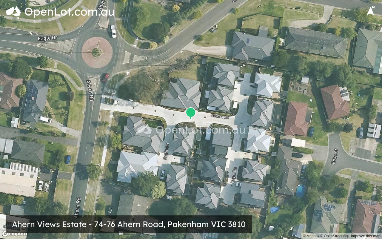 Satellite image for Ahern Views Estate - 74-76 Ahern Road, Pakenham VIC 3810