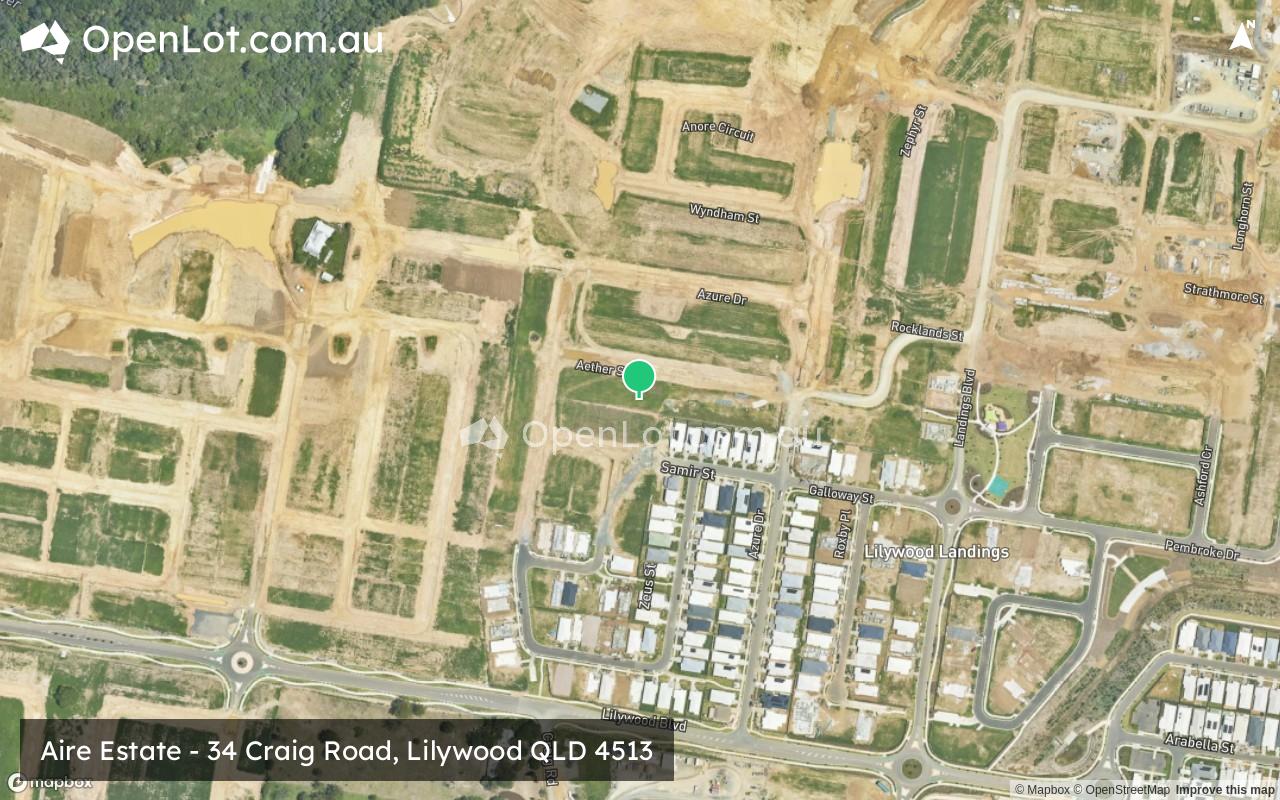 Satellite image for Aire Estate - 34 Craig Road, Lilywood QLD 4513