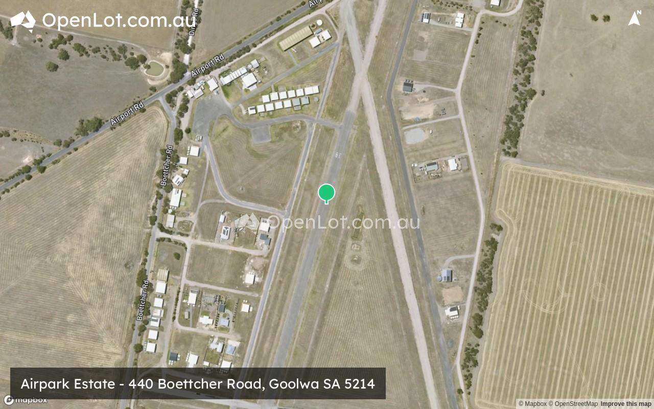 Satellite image for Airpark Estate - 440 Boettcher Road, Goolwa SA 5214