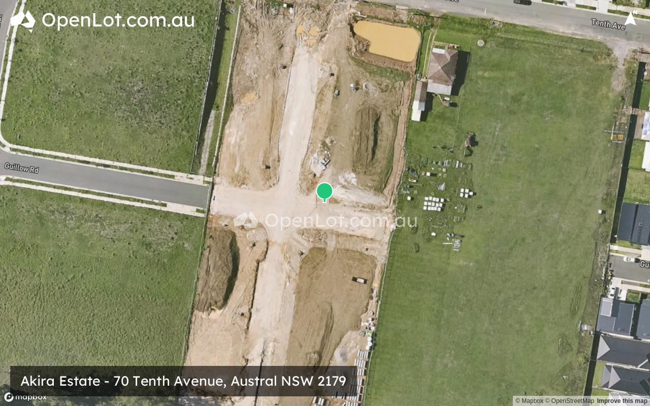 Satellite image for 70 Tenth Avenue, Austral NSW 2179