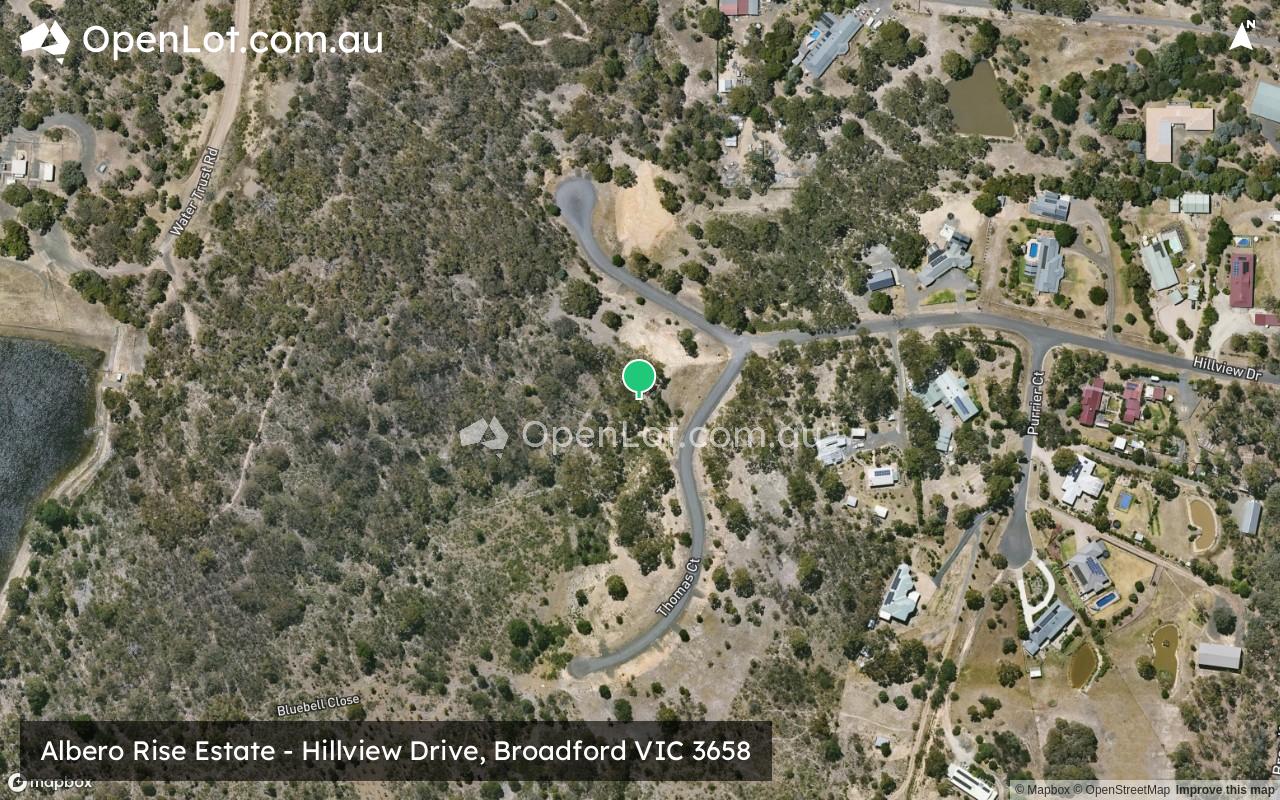 Satellite image for Albero Rise Estate - Hillview Drive, Broadford VIC 3658