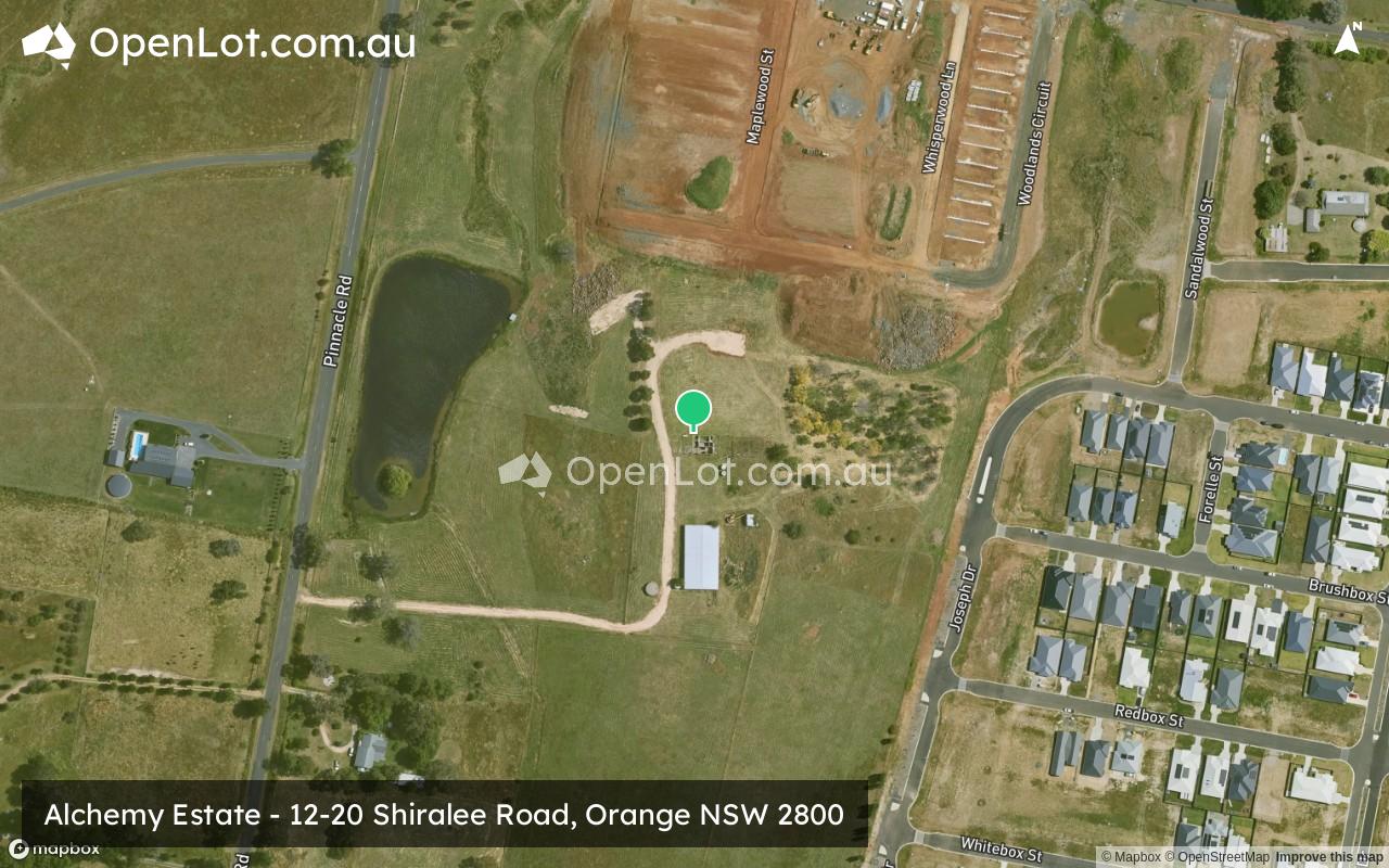 Satellite image for Alchemy Estate - 12-20 Shiralee Road, Orange NSW 2800