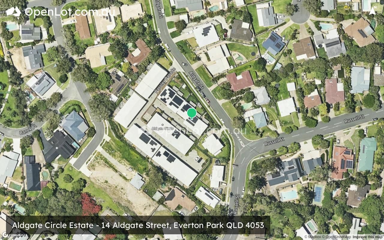 Satellite image for Aldgate Circle Estate - 14 Aldgate Street, Everton Park QLD 4053
