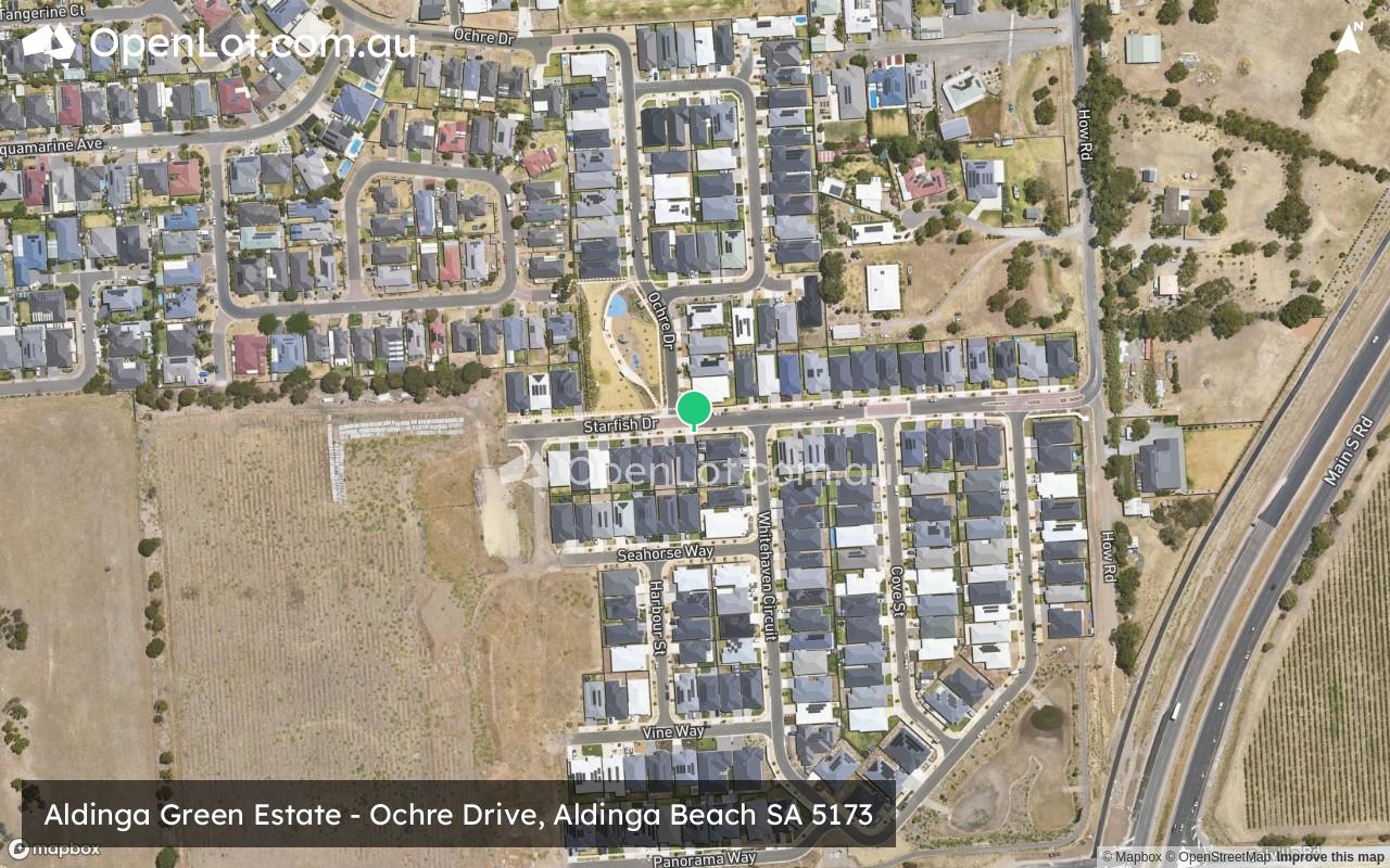 Satellite image for Aldinga Green Estate - Ochre Drive, Aldinga Beach SA 5173
