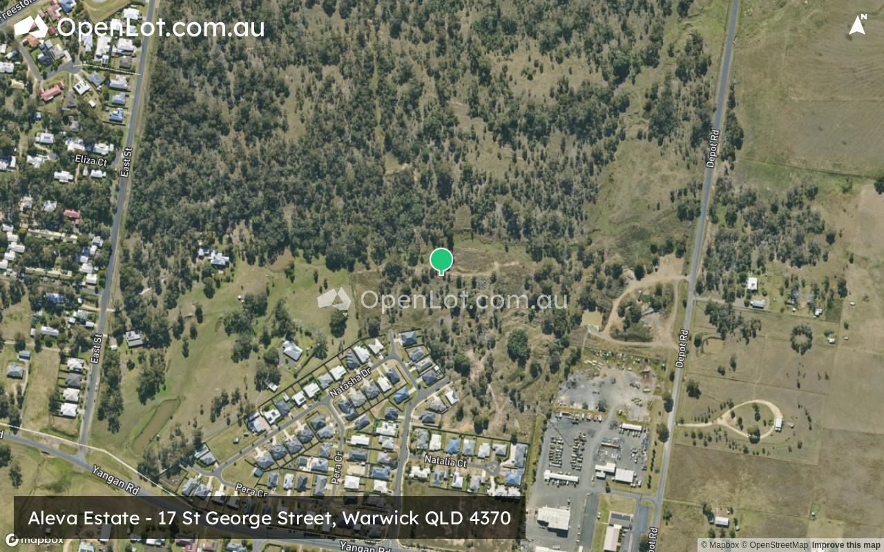 Satellite image for Aleva Estate - 17 St George Street, Warwick QLD 4370