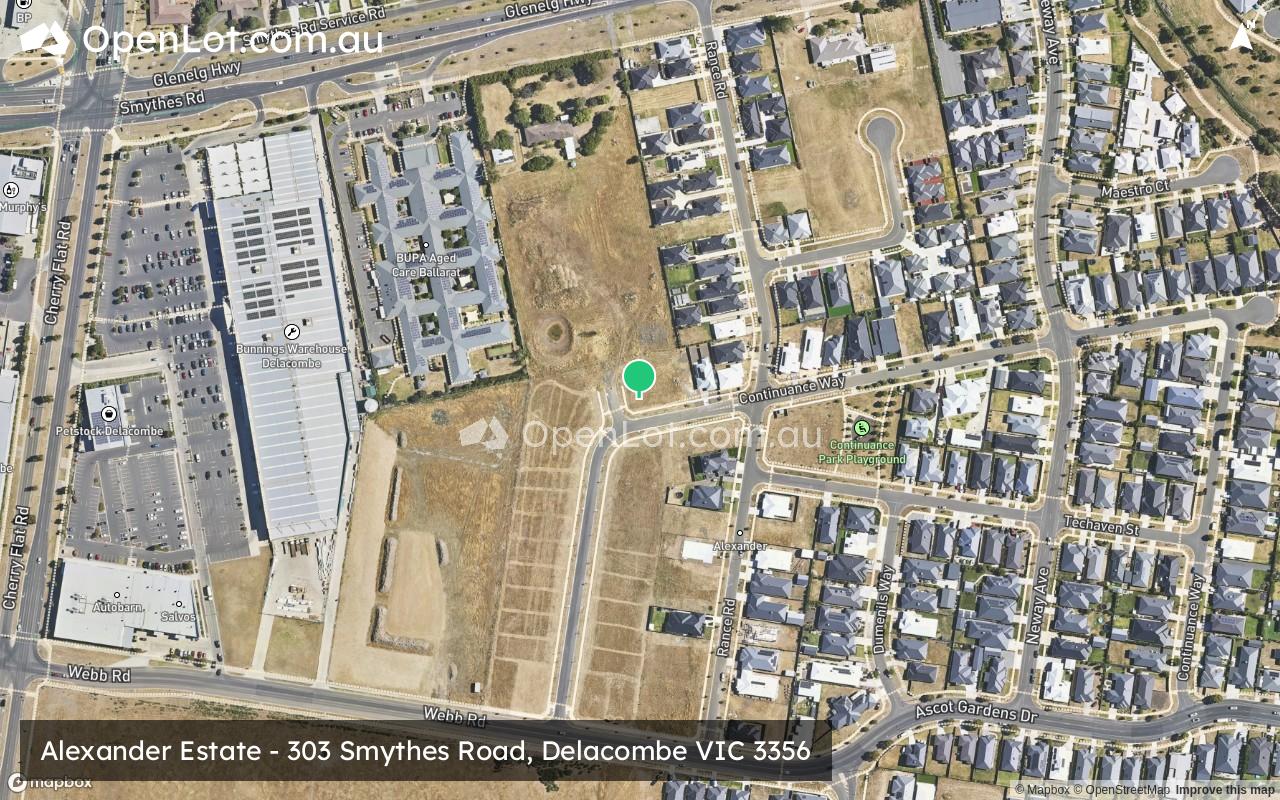Satellite image for Alexander Estate - 303 Smythes Road, Delacombe VIC 3356
